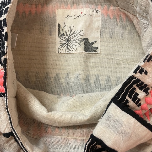 En Cream Tote Bag - Beach Bag NWT - Picture 3 of 9